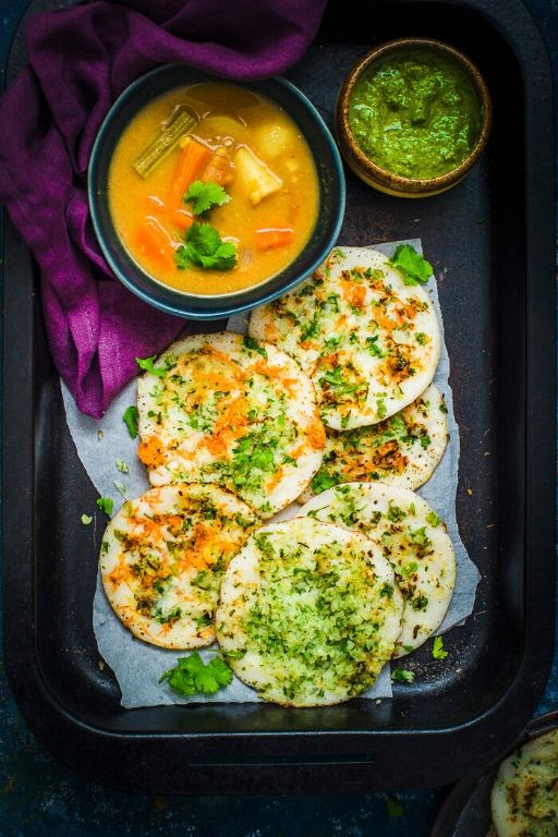 Curry Leaf and Onion Uttapam