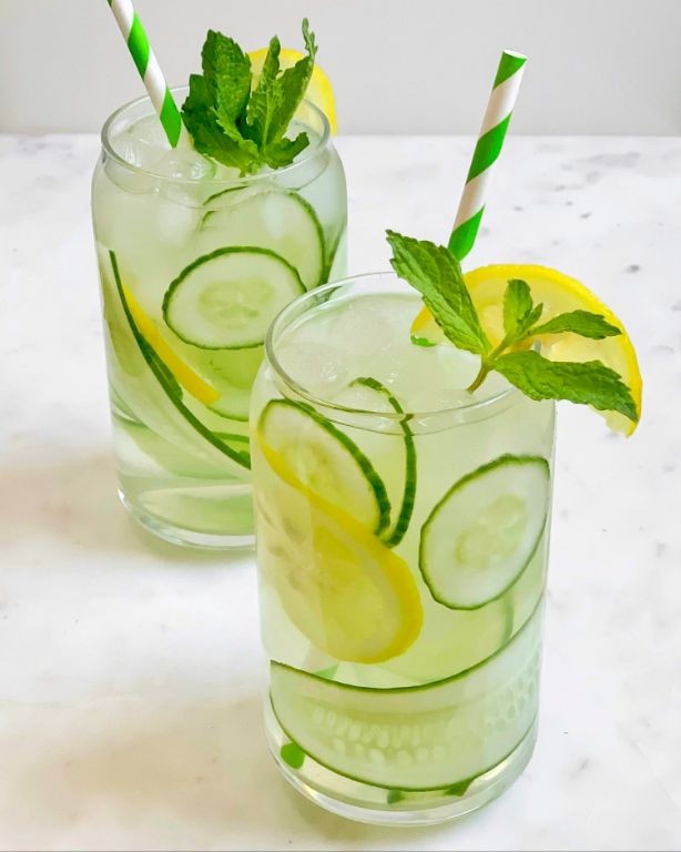 Detox Lemon Water with Mint