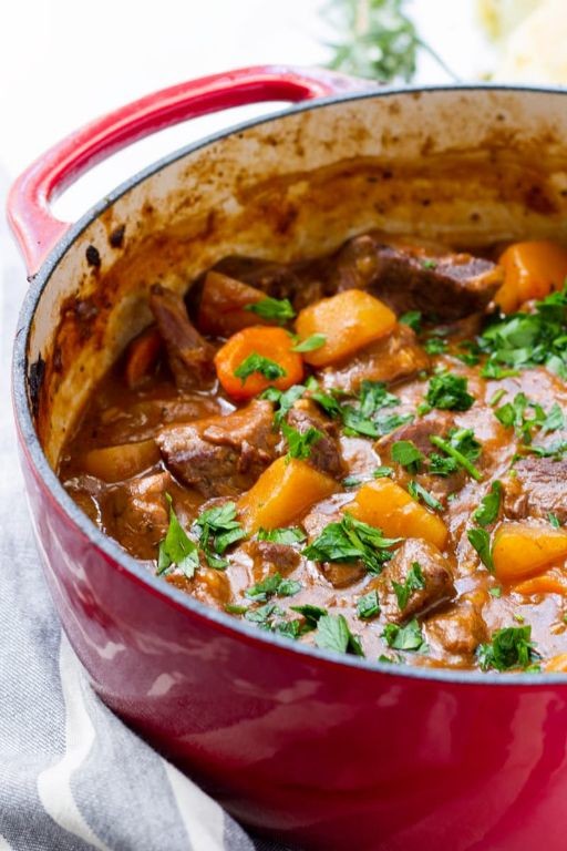 Dutch Oven Beef Stew in Staub