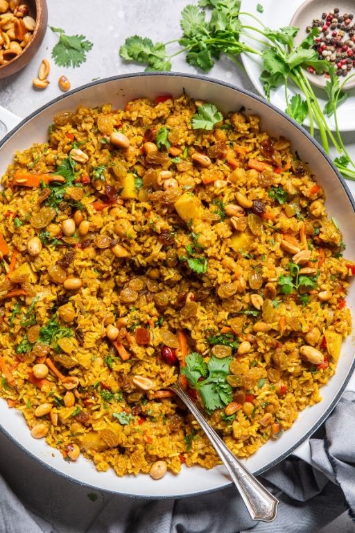 Dutch Oven Vegetable Biryani