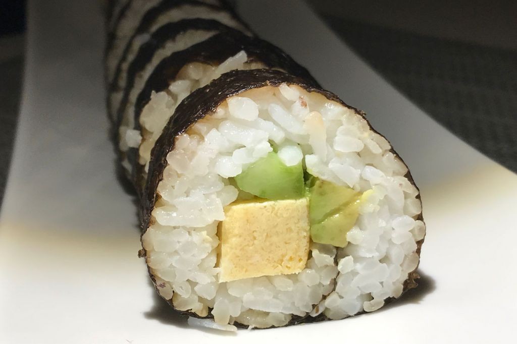 Egg and Avocado Sushi Rolls