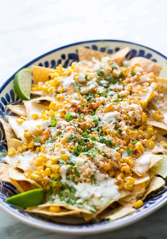 Elote Nachos with Queso Fresco
