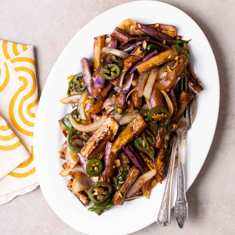 Fairytale Eggplant Stir-Fry with Ginger and Soy