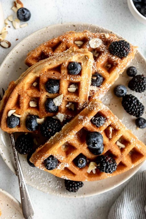 Fluffy Almond Flour Waffles