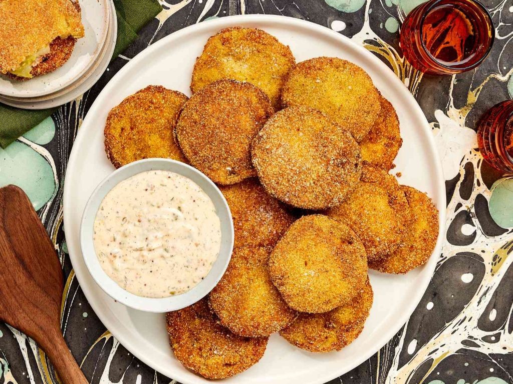 Fried Green Tomatoes with Spicy Remoulade
