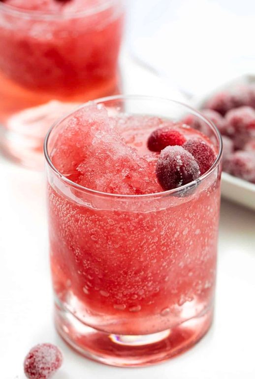 Frozen Cranberry Vodka Slush