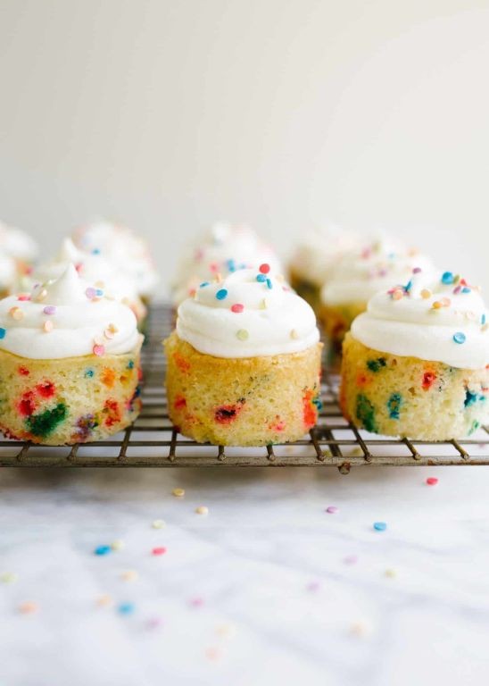Funfetti Mini Birthday Cakes