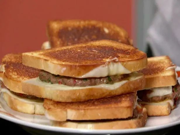 Garlic Butter Patty Melt with Provolone
