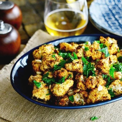 Garlic and Herb Roasted Cauliflower