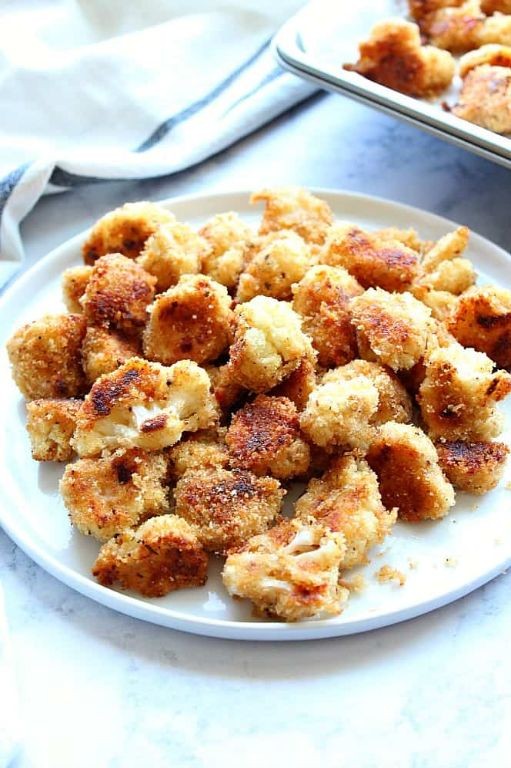 Garlic and Parmesan Dehydrated Cauliflower Bites