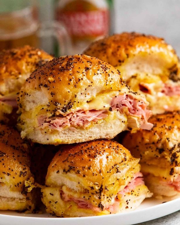 Glazed Ham and Swiss on Brioche