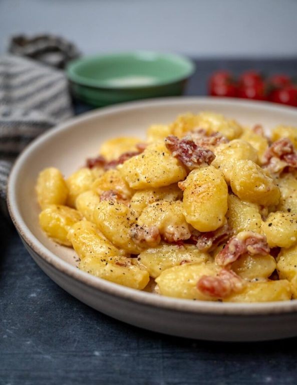 Gnocchi Carbonara with Pancetta