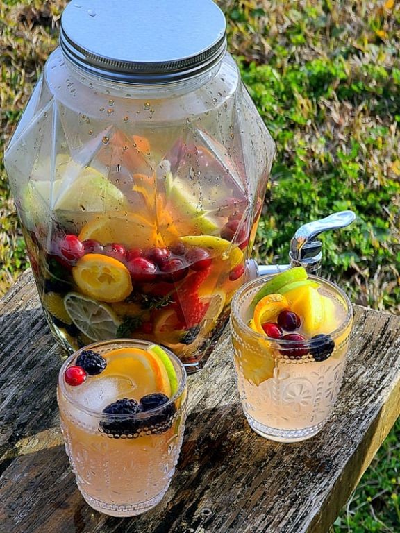 Golden Berry Infused Vodka Cocktail