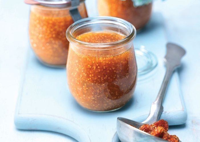 Golden Berry Jam with Vanilla Bean