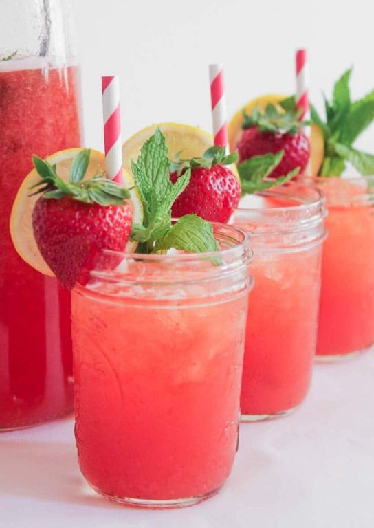 Golden Berry Lemonade with Mint