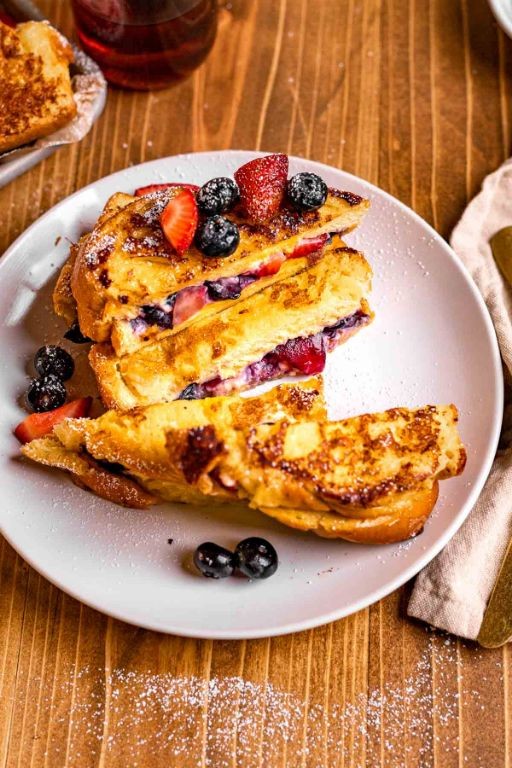 Golden Berry Stuffed French Toast