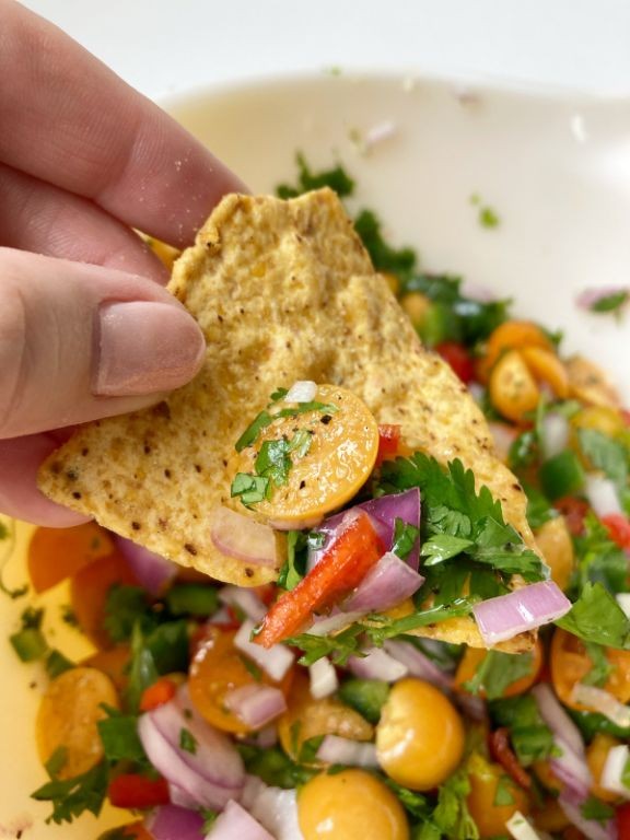 Golden Berry and Avocado Salsa