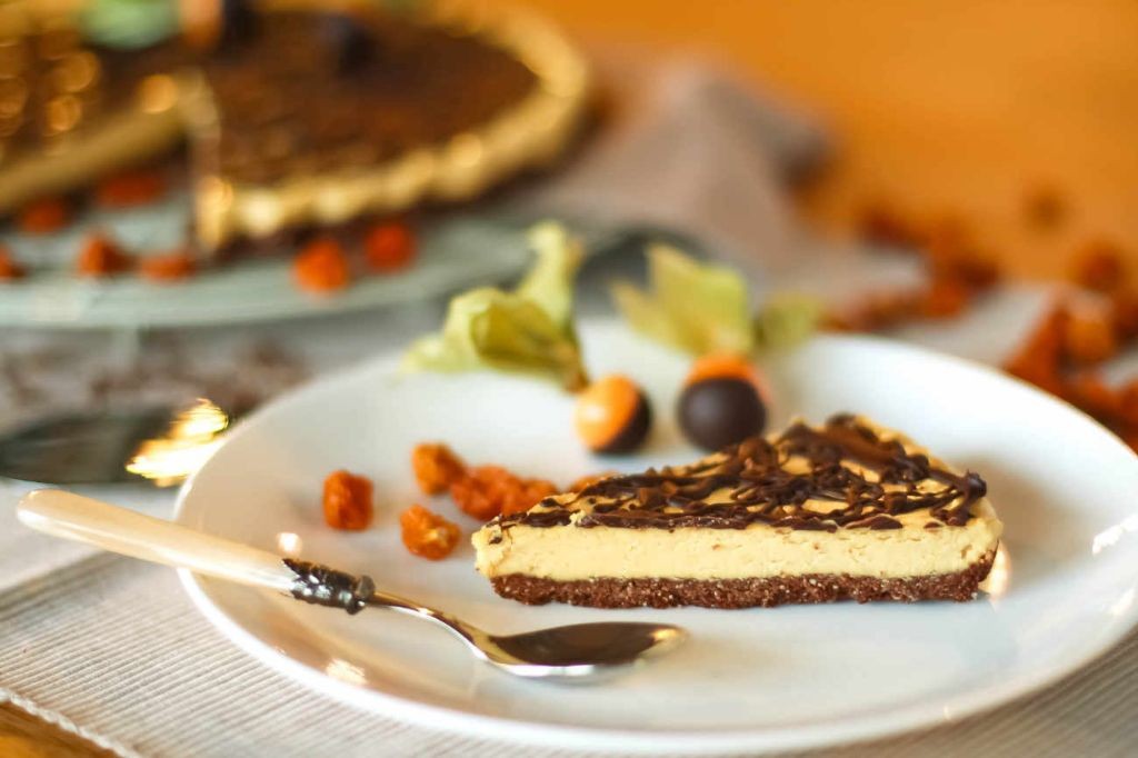 Golden Berry and Dark Chocolate Tart