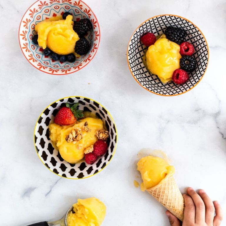 Golden Berry and Mango Sorbet