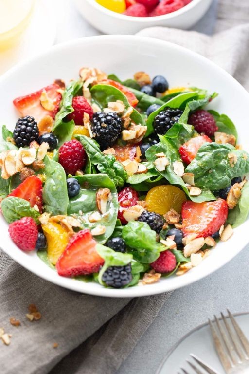 Golden Berry and Spinach Salad