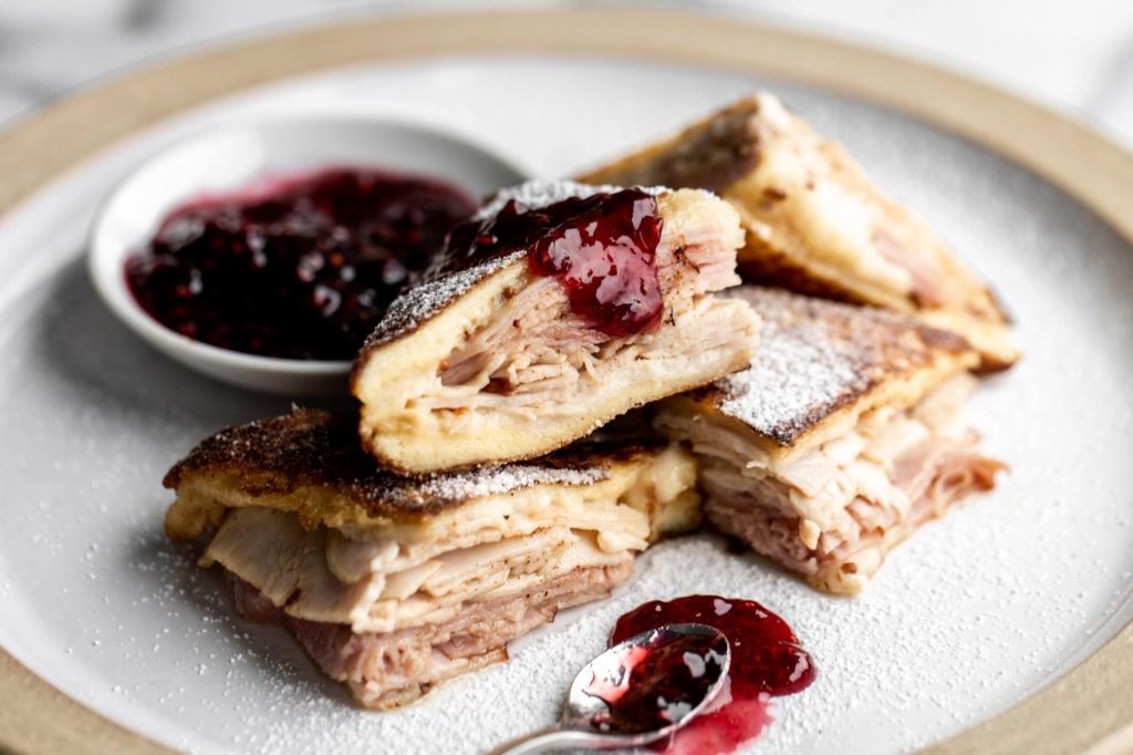 Golden Monte Cristo with Raspberry Jam