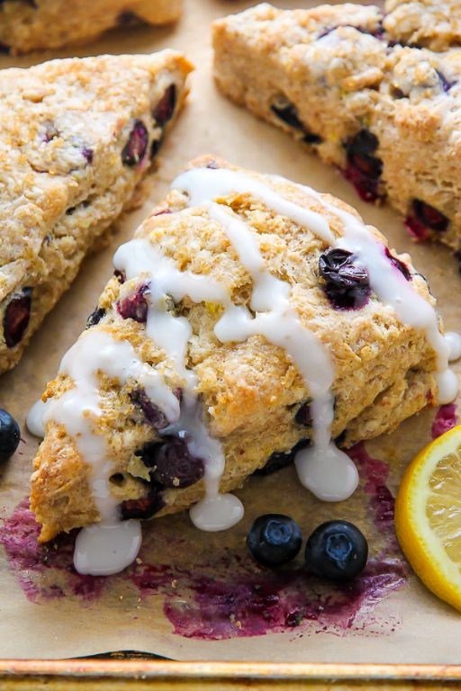 Greek Yogurt Blueberry Scones