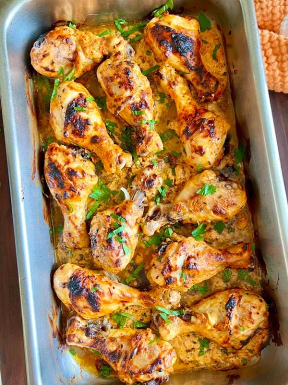 Greek Yogurt Marinated Chicken Drumsticks