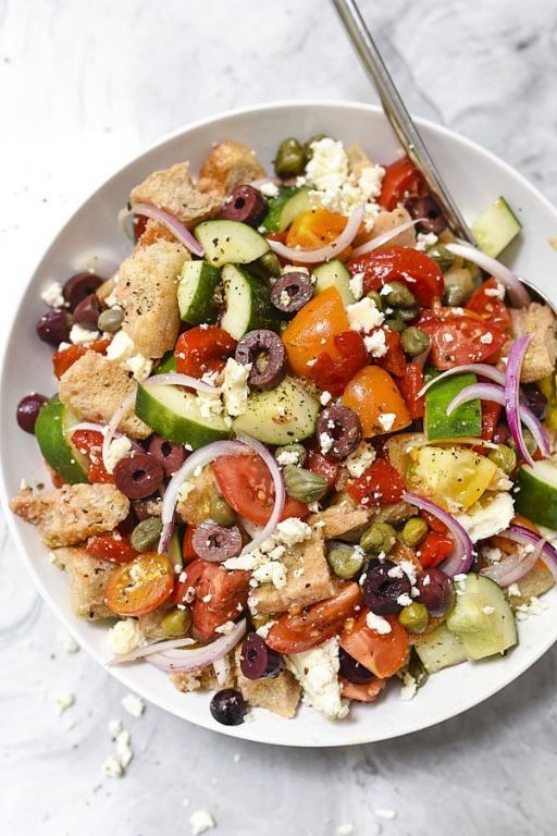 Greek-Inspired Panzanella Salad