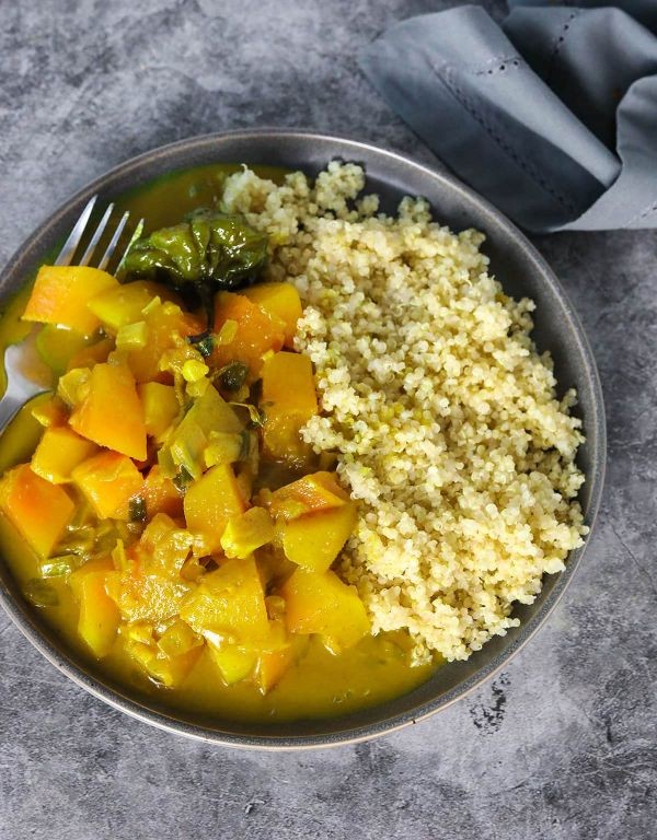 Green Papaya Curry with Coconut Milk