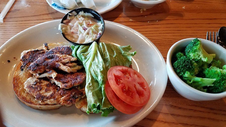 Grilled Chicken Sandwich with Cracker Barrel Slaw