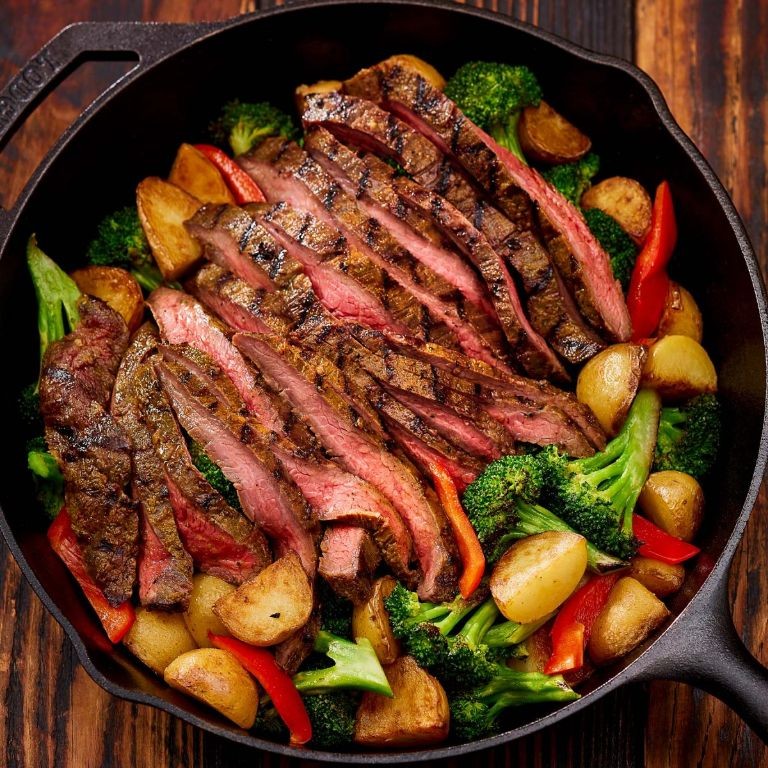 Grilled Garlic Herb Flank Steak