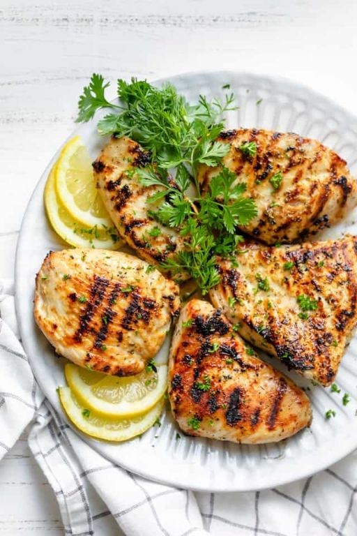 Grilled Lemon Garlic Chicken Breast