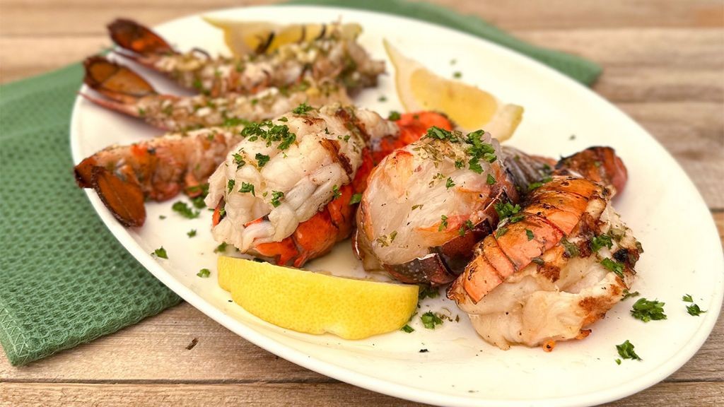 Grilled Lobster with Lemon Herb Butter