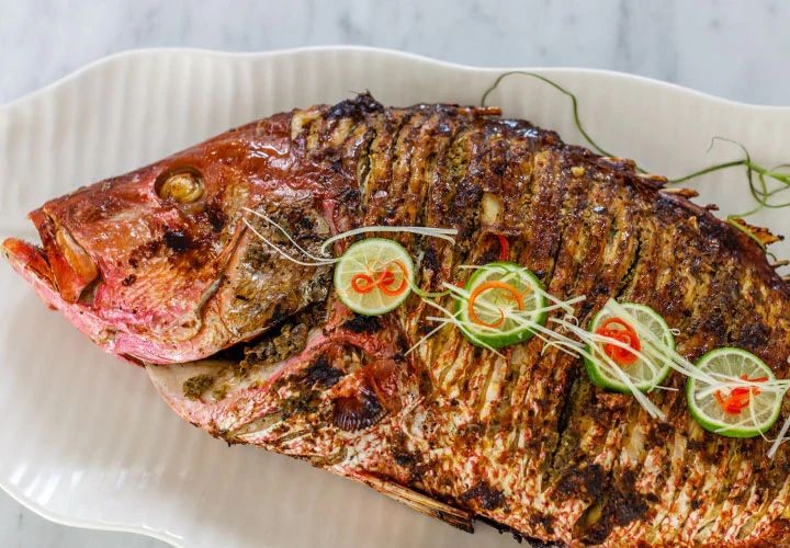 Grilled Whole Fish with Jamaican Jerk Marinade