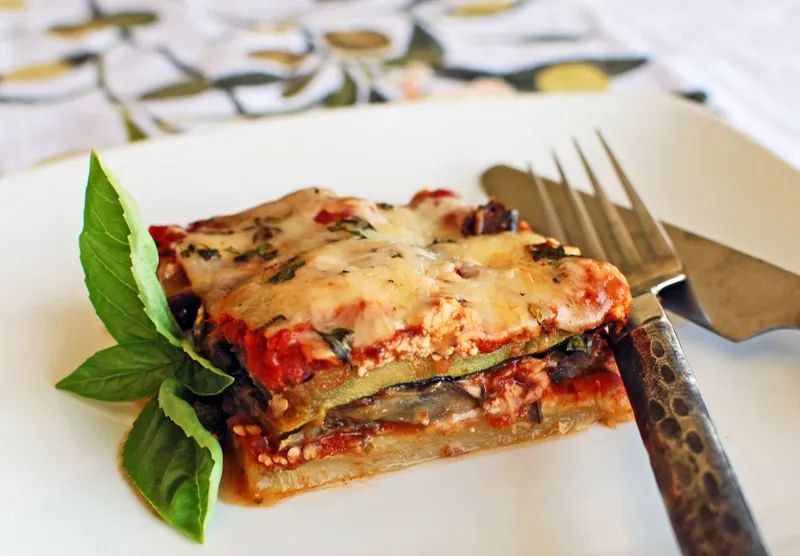 Grilled Zucchini and Eggplant Parmesan