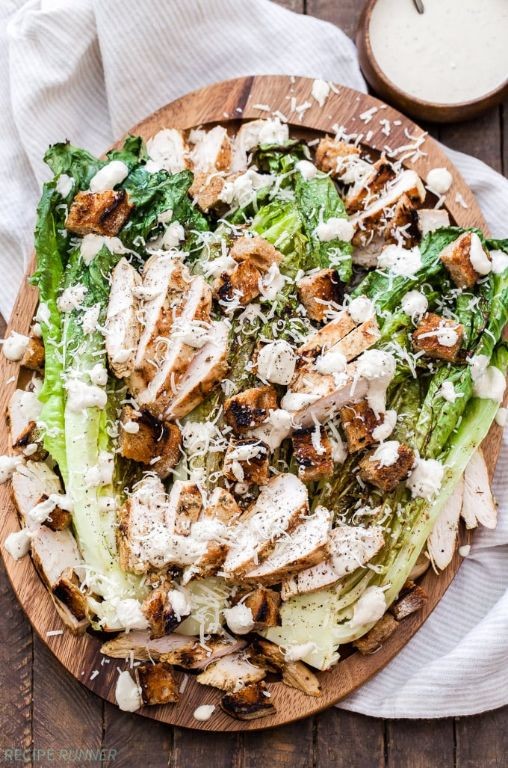 Grilled chicken Caesar salad