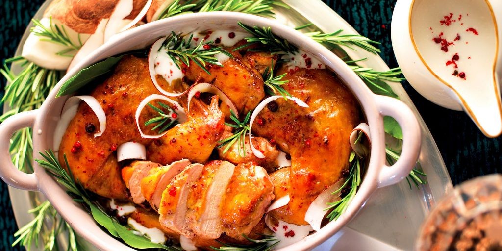 Guinea Fowl Curry with Coconut Milk