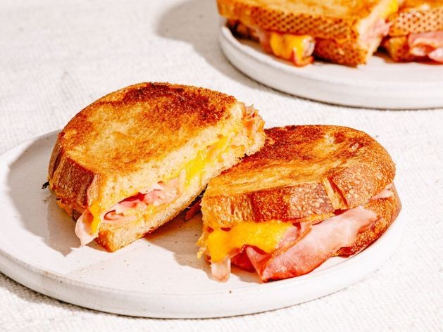 Ham and Swiss Sourdough Panini