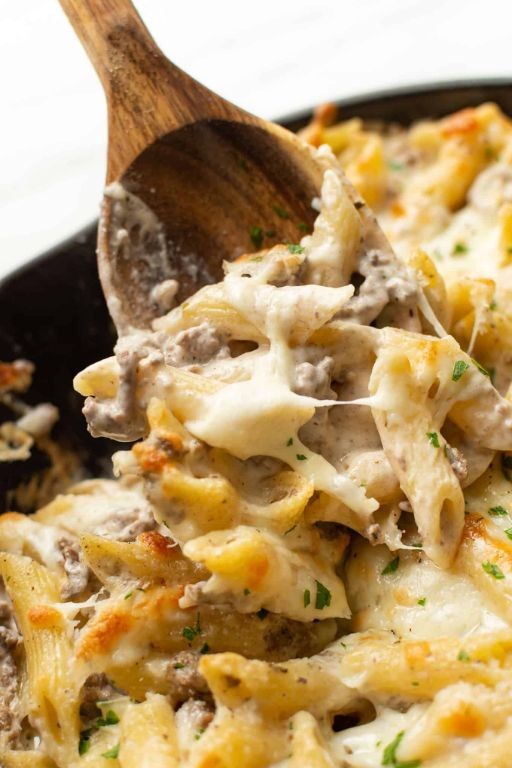 Hamburger Skillet Alfredo