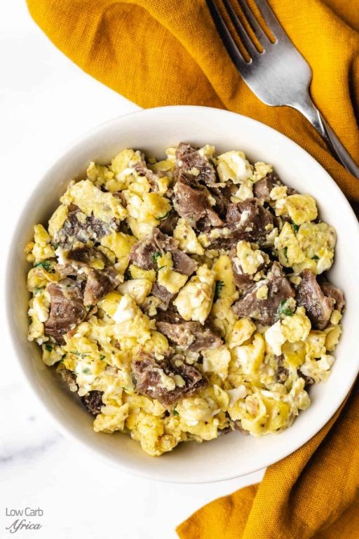 Healthy Steak and Egg Breakfast Scramble