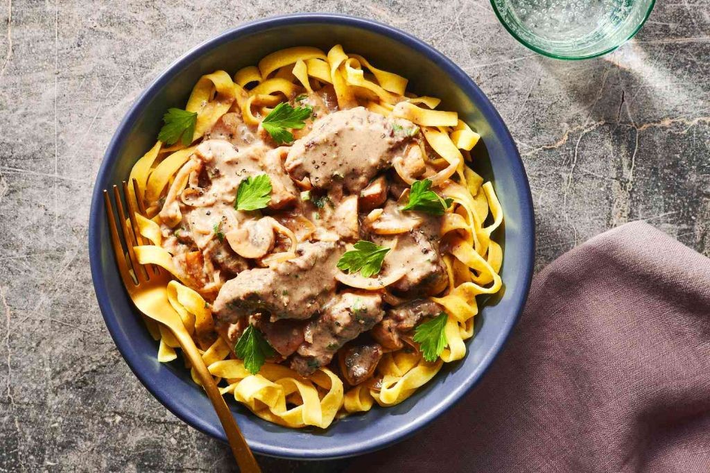 Hearty Beef and Mushroom Stroganoff