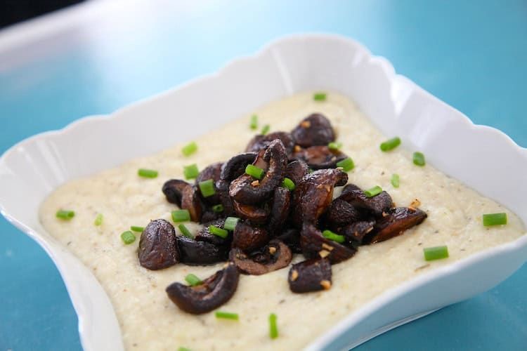 Herbed Mushroom and Thyme Grits
