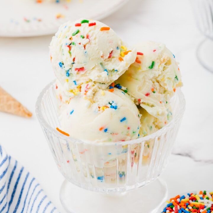 Homemade Birthday Cake Ice Cream