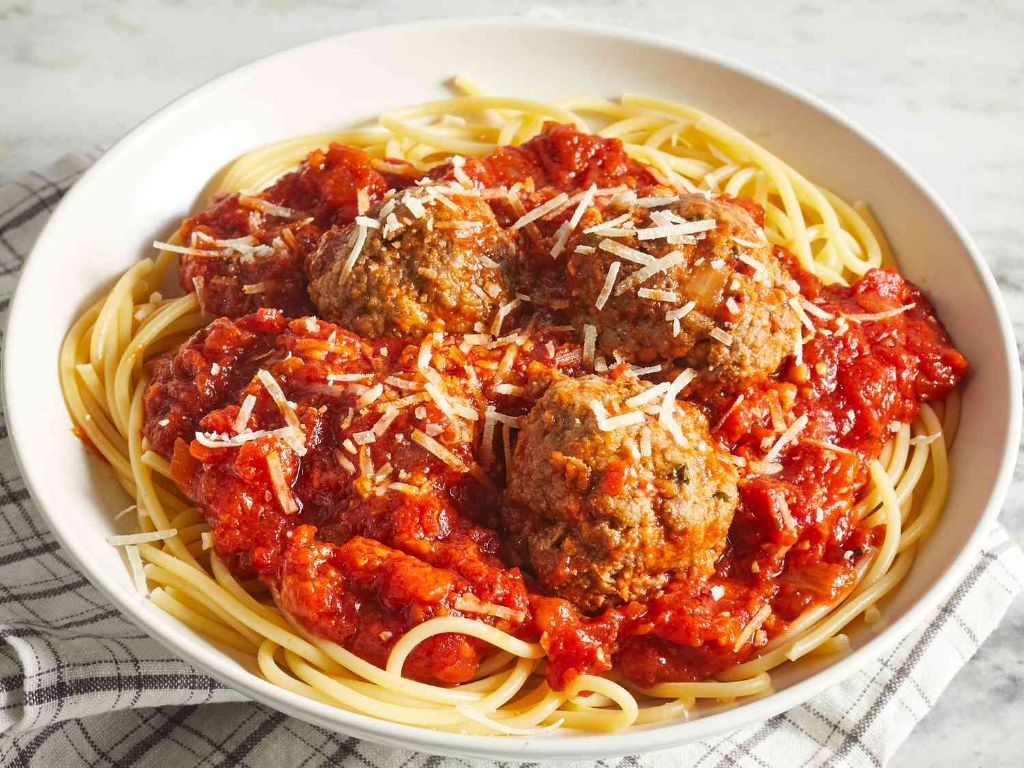 Homemade Spaghetti and Meatballs