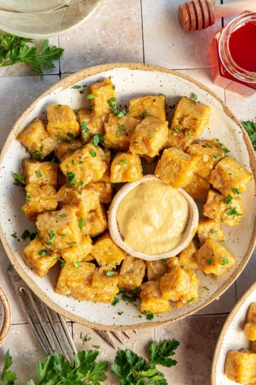 Honey Mustard Baked Tempeh