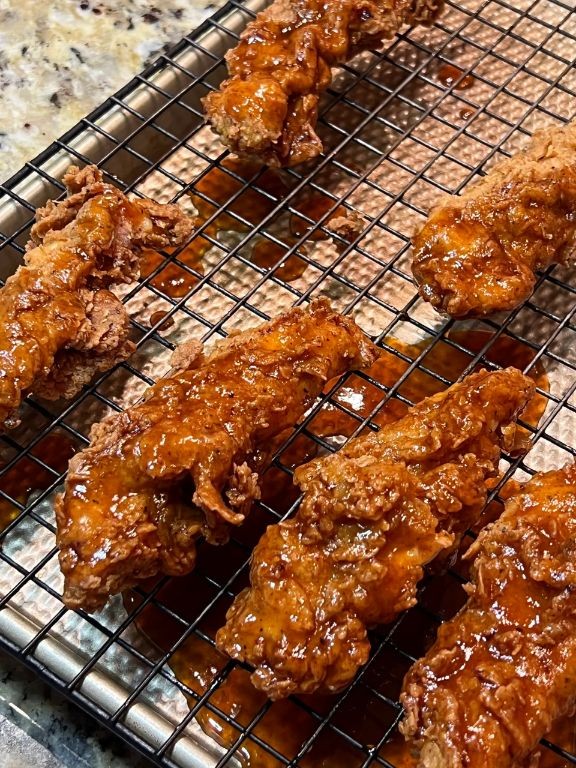 Honey Sriracha Glazed Chicken Tenderloins