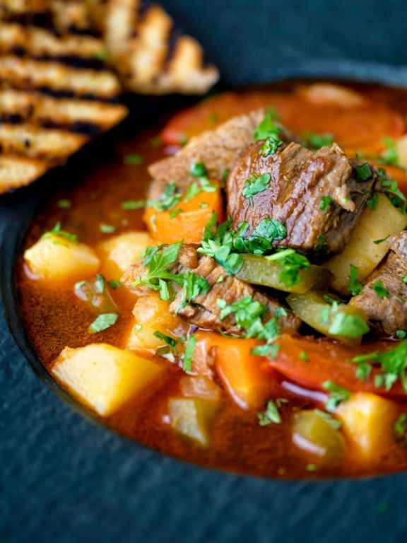 Hungarian Lamb Goulash with Paprika