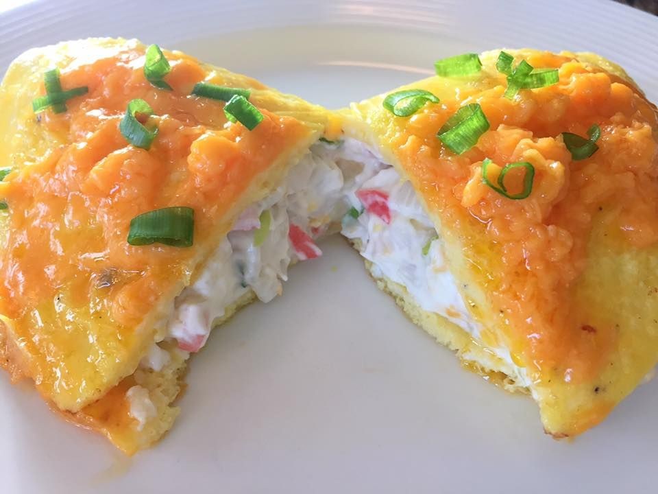 Imitation Crab and Cheese Omelette