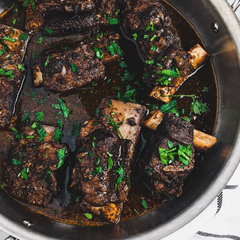 Instant Pot Coffee-Rubbed Beef Ribs