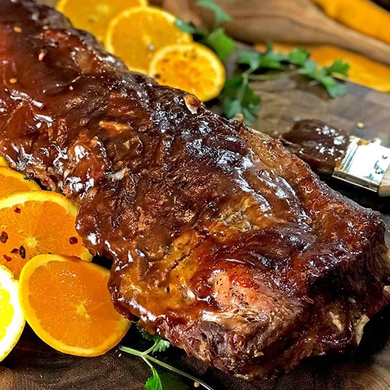 Instant Pot Orange Marmalade Glazed Ribs